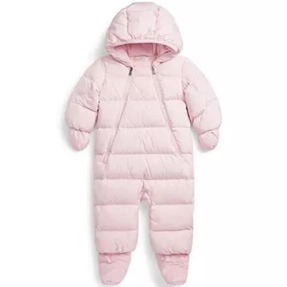 Polo Ralph Lauren Other - Polo Ralph Lauren Baby Girls Pink Snowsuit Size 6M